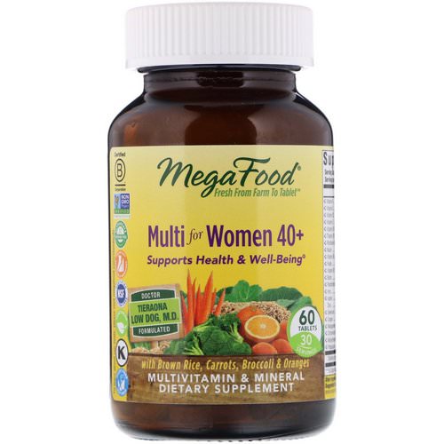 MegaFood, Multi for Women 40+, 60 Tablets فوائد