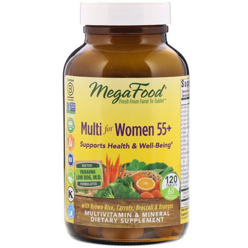 MegaFood, Multi for Women 55+, 120 Tablets فوائد