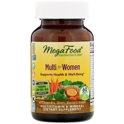 MegaFood, Multi for Women, 60 Tablets فوائد