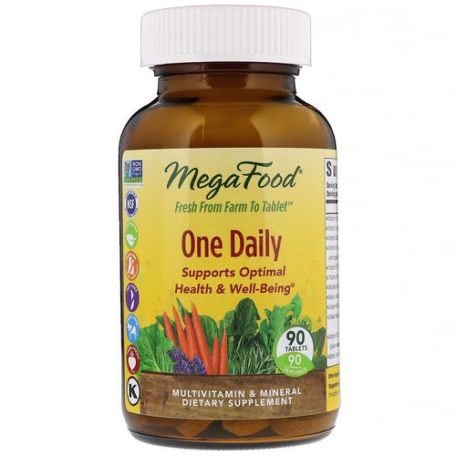 MegaFood, One Daily, 90 Tablets فوائد