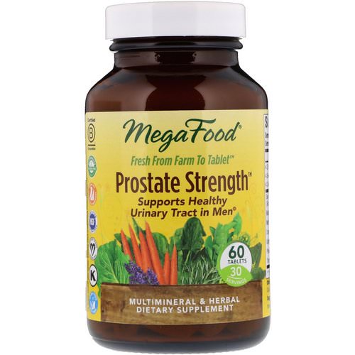 MegaFood, Prostate Strength, 60 Tablets فوائد