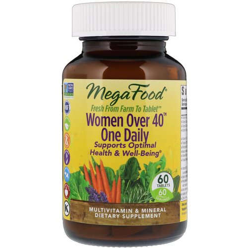 MegaFood, Women Over 40 One Daily, 60 Tablets فوائد