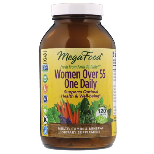 MegaFood, Women Over 55 One Daily, 120 Tablets فوائد