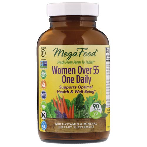 MegaFood, Women Over 55 One Daily, 90 Tablets فوائد
