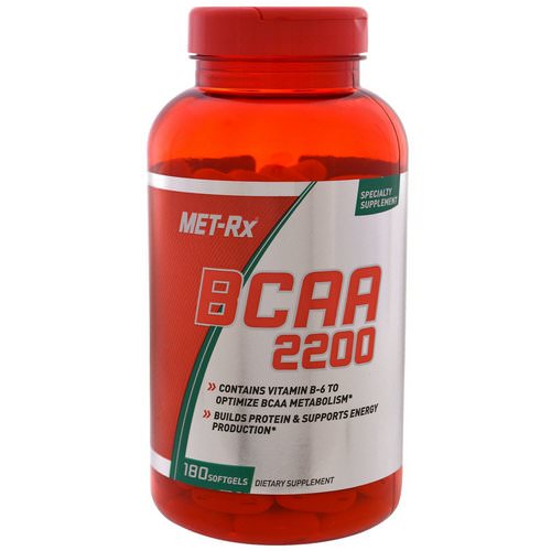 MET-Rx, BCAA 2200, 180 Softgels فوائد