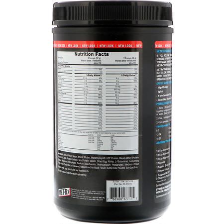 MET-Rx, High Protein Pancake Mix, Original Buttermilk, 2 lbs (908 g):البر,تين, التغذية الرياضية