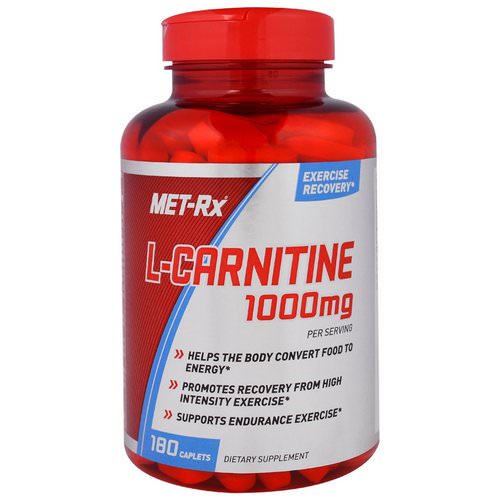 MET-Rx, L-Carnitine, 1000 mg, 180 Caplets فوائد