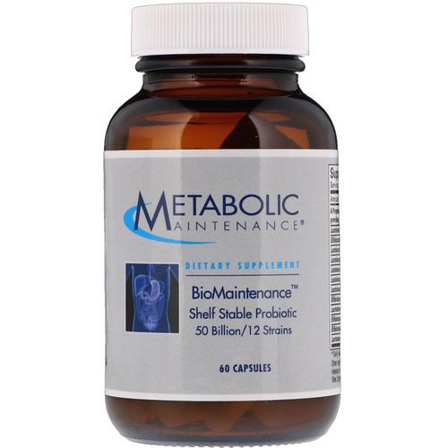 Metabolic Maintenance, BioMaintenance, Shelf Stable Probiotic, 60 Capsules فوائد