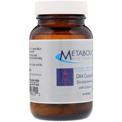 Metabolic Maintenance, DIM Complex, Diindolylmethane with CoFactors, 60 Capsules فوائد