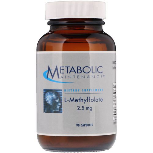 Metabolic Maintenance, L-Methylfolate, 2.5 mg, 90 Capsules فوائد