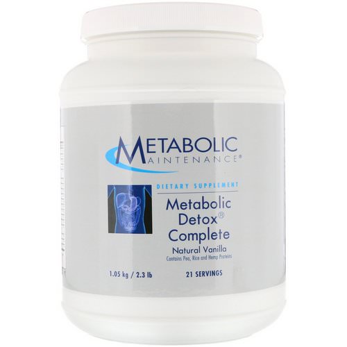 Metabolic Maintenance, Metabolic Detox Complete, Natural Vanilla, 2.3 lb (1.05 kg) فوائد