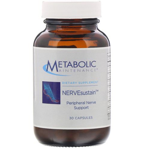 Metabolic Maintenance, NERVEsustain, 30 Capsules فوائد