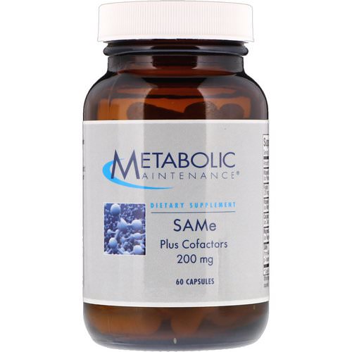 Metabolic Maintenance, SAMe Plus Cofactors, 200 mg, 60 Capsules فوائد