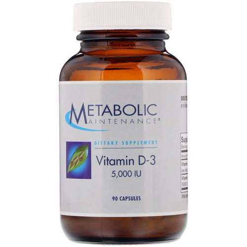 Metabolic Maintenance, Vitamin D-3, 5,000 IU, 90 Capsules فوائد
