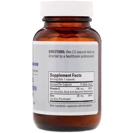 Metabolic Maintenance, Zinc Picolinate, 30 mg, 100 Capsules:أنفلونزا, سعال