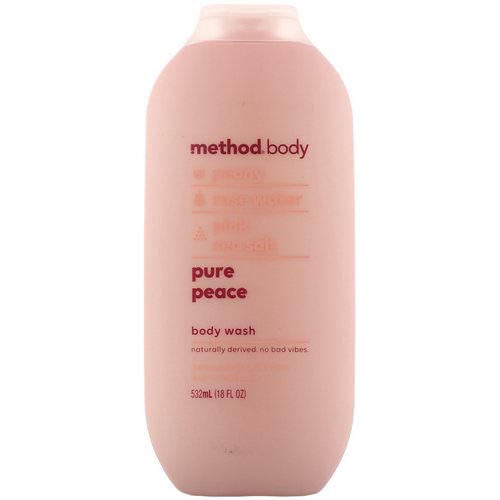 Method, Body, Body Wash, Pure Peace, 18 fl oz (532 ml) فوائد