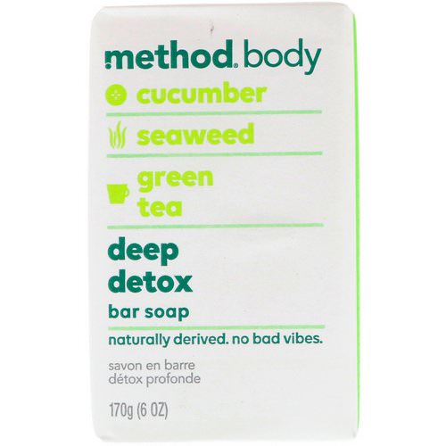 Method, Body, Deep Detox, Bar Soap, 6 oz (170 g) فوائد