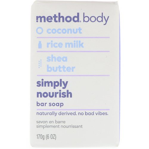 Method, Body, Simply Nourish, Bar Soap, 6 oz (170 g) فوائد