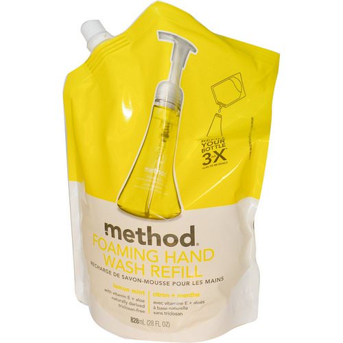 Method, Foaming Hand Wash Refill, Lemon Mint, 28 fl oz (828 ml) فوائد