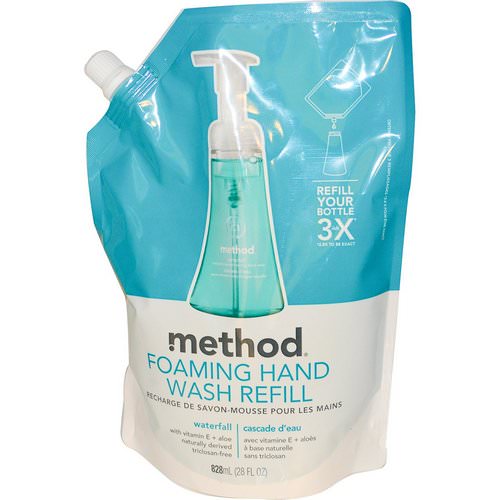 Method, Foaming Hand Wash Refill, Waterfall, 28 fl oz (828 ml) فوائد