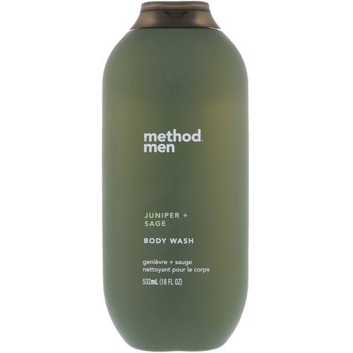Method, Men, Body Wash, Juniper + Sage, 18 fl oz (532 ml) فوائد