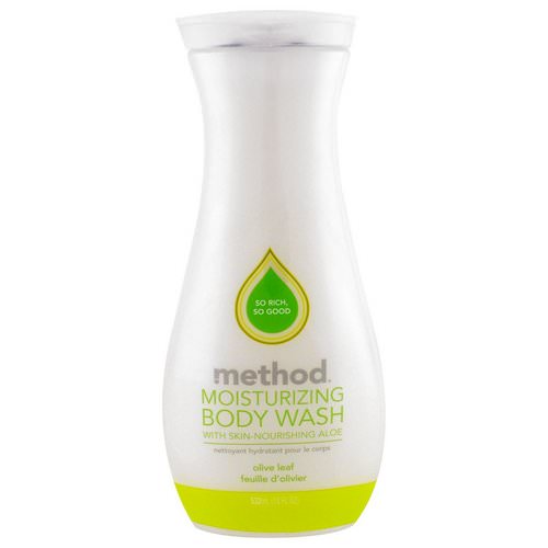 Method, Moisturizing Body Wash, Olive Leaf, 18 fl oz (532 ml) فوائد