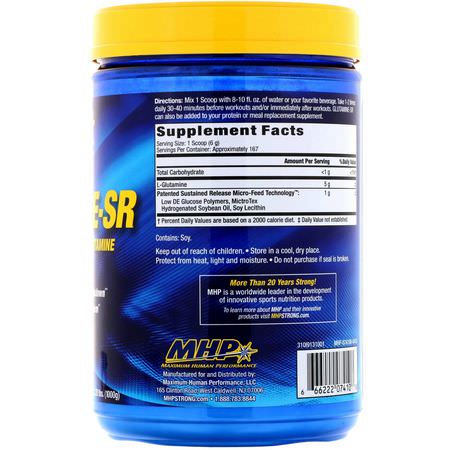 MHP, Glutamine-SR, 2.20 lbs (1000 g):L-Glutamine, أحماض أمينية