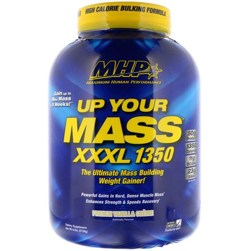 MHP, Up Your Mass, XXXL 1350, French Vanilla Creme, 6 lbs (2728 g) فوائد