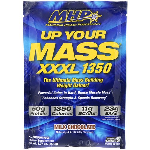 MHP, Up Your Mass, XXXL 1350, Milk Chocolate, 3.07 oz (86.9 g) فوائد