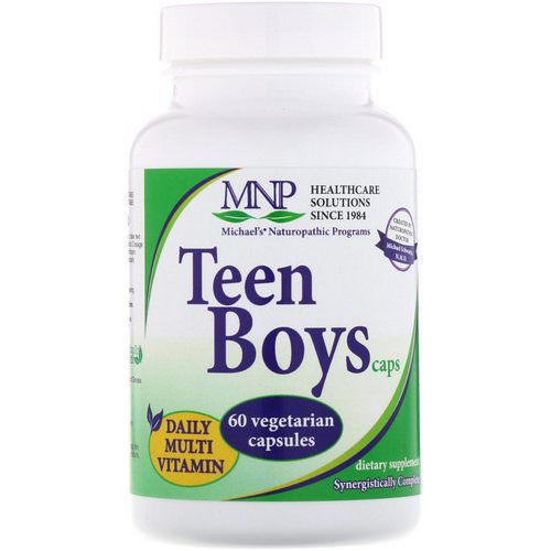 Michael's Naturopathic, Teen Boys Caps, Daily Multi-Vitamin, 60 Vegetarian Capsules فوائد