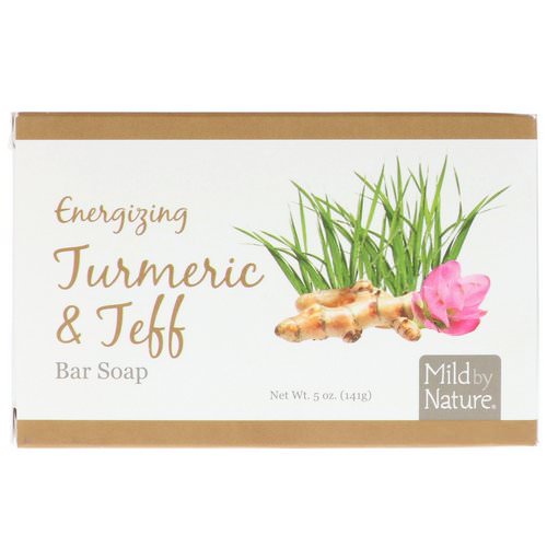 Mild By Nature, Energizing Bar Soap, Turmeric & Teff, 5 oz (141 g) فوائد