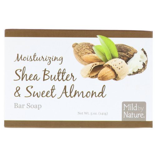 Mild By Nature, Moisturizing Bar Soap, Shea Butter & Sweet Almond, 5 oz (141 g) فوائد