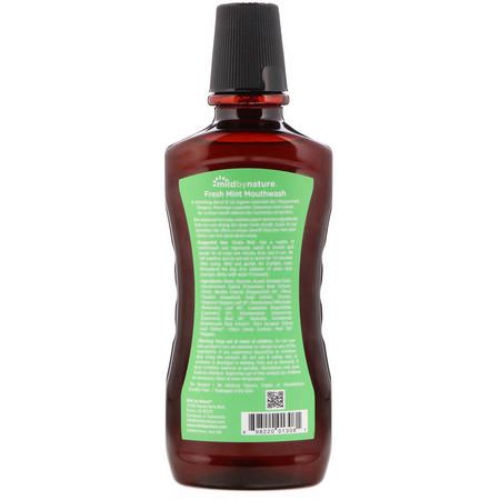 Mild By Nature, Mouthwash, Made with Peppermint Oil, Long-Lasting Fresh Breath, Fresh Mint, 16 fl oz:رذاذ, شطف