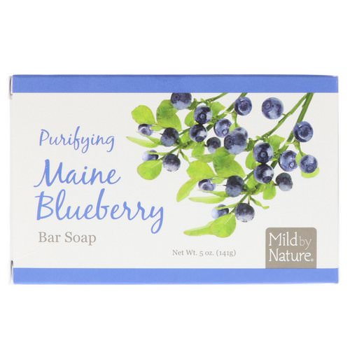 Mild By Nature, Purifying Bar Soap, Maine Blueberry, 5 oz (141 g) فوائد