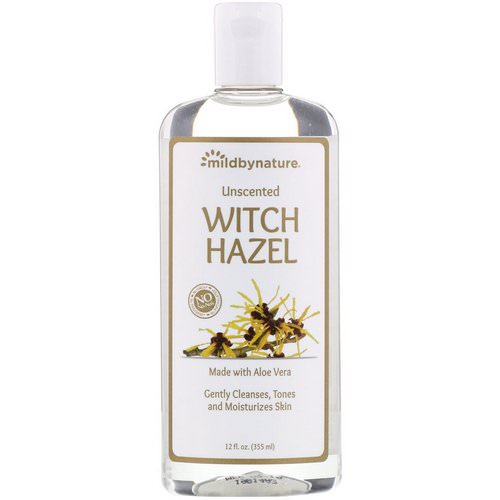 Mild By Nature, Witch Hazel, Unscented, Alcohol-Free, 12 fl oz (355 ml) فوائد