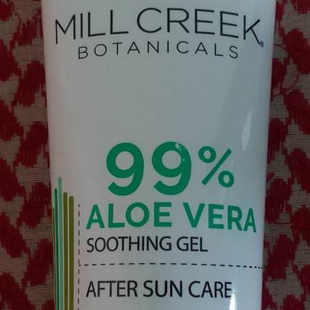 Mill Creek Botanicals Aloe Vera Skin Care Sunburn - Sunburn, بعد Sun Care, الأل,ة فيرا للعناية بالبشرة, علاج البشرة