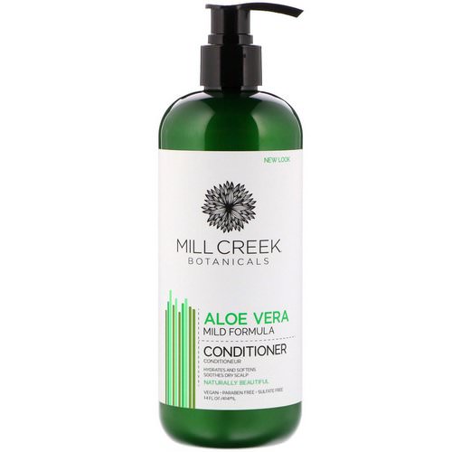 Mill Creek Botanicals, Aloe Vera Conditioner, Mild Formula, 14 fl oz (414 ml) فوائد