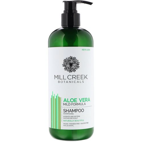 Mill Creek Botanicals, Aloe Vera Shampoo, Mild Formula, 14 fl oz (414 ml) فوائد