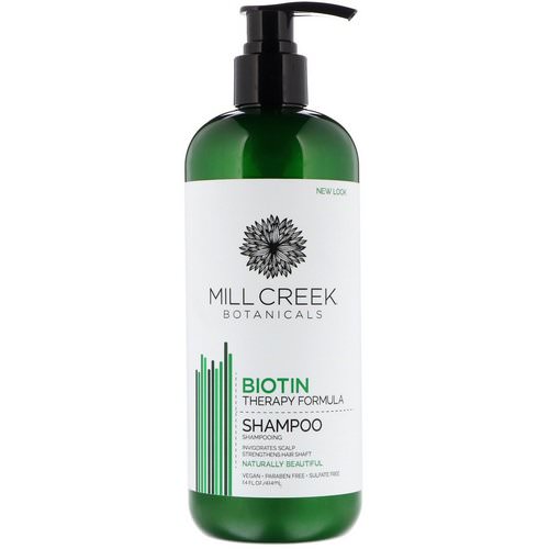 Mill Creek Botanicals, Biotin Shampoo, Therapy Formula, 14 fl oz (414 ml) فوائد