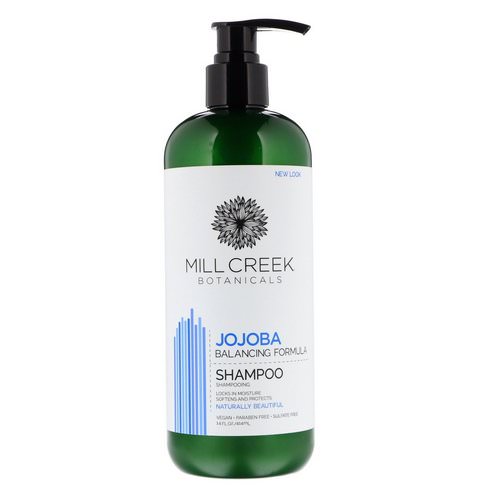 Mill Creek Botanicals, Jojoba Shampoo, Balancing Formula, 14 fl oz (414 ml) فوائد