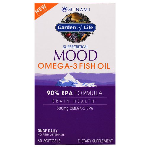 Minami Nutrition, Supercritical Mood Omega-3 Fish Oil, 500 mg, 60 Softgels فوائد