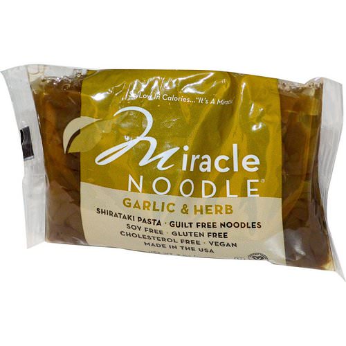 Miracle Noodle, Garlic & Herb, Shirataki Pasta, 7 oz (198 g) فوائد
