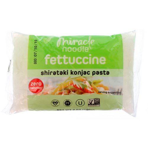 Miracle Noodle, Shirataki Konjac Pasta, Fettuccini, 7 oz (200 g) فوائد