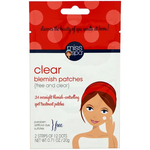 Miss Spa, Clear, Blemish Patches, 24 Spots فوائد