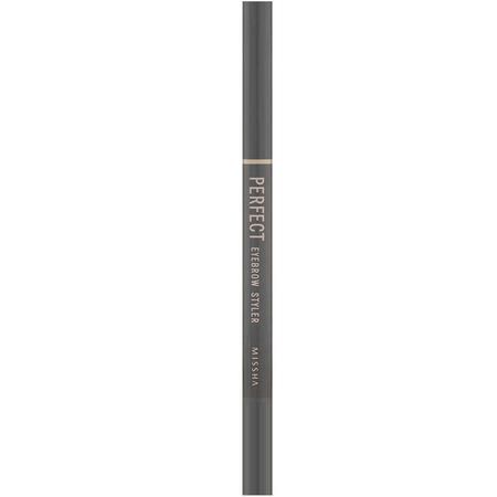 Missha, Perfect Eyebrow Styler, Gray, 0.35 g:Gels, Brow Pencils