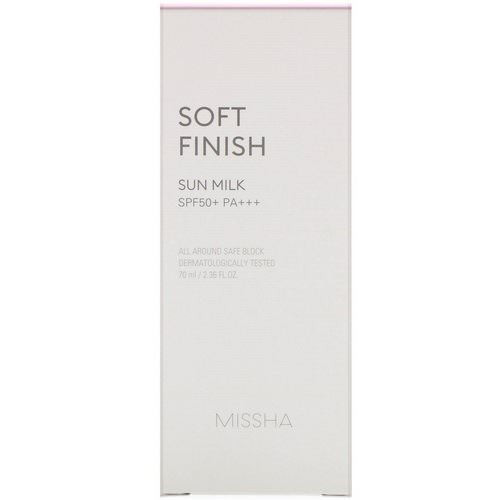 Missha, Soft Finish Sun Milk, SPF 50+ PA+++, 2.36 fl oz (70 ml) فوائد
