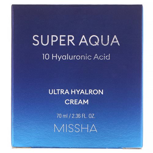Missha, Super Aqua, Ultra Hyalron Cream, 2.36 fl oz (70 ml) فوائد