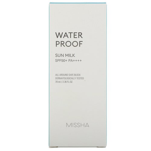 Missha, Waterproof Sun Milk, SPF 50+ PA+++, 2.36 fl oz (70 ml) فوائد