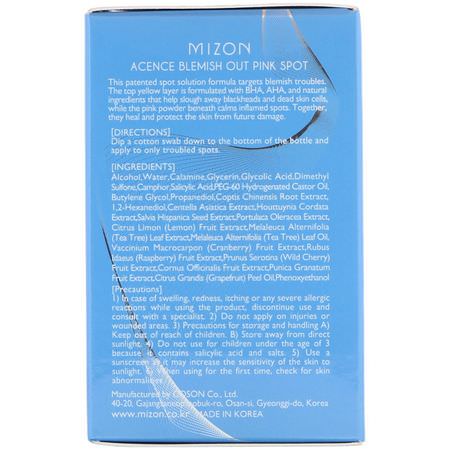 Mizon, A.C Care Solution, Acence Blemish Out Pink Spot, 1.01 fl oz (30 ml):عيب, حب الشباب