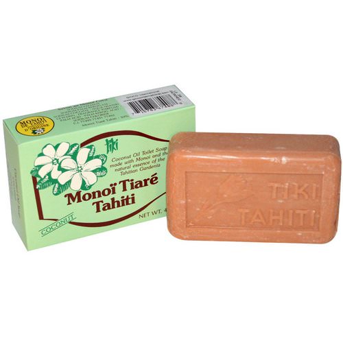 Monoi Tiare Tahiti, Coconut Oil Soap, Coconut Scented, 4.55 oz (130 g) فوائد